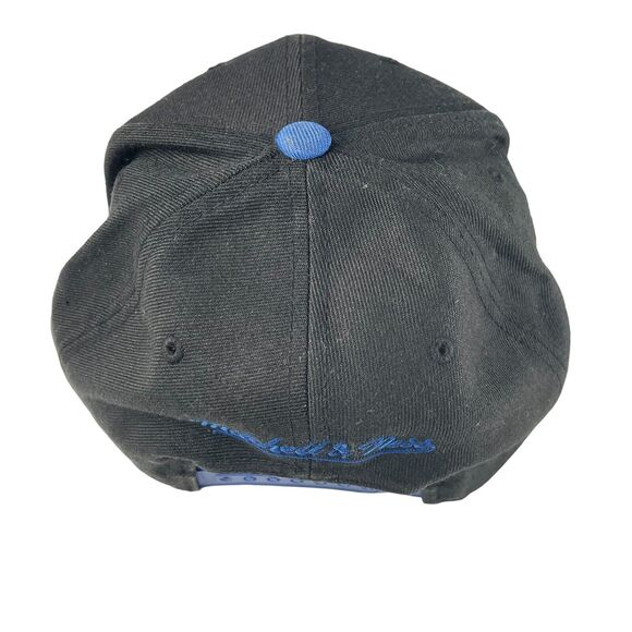 NY KNICKS Mitchell & Ness Snapback Hat Black Blue New York NBA Basketball Cap - Picture 4 of 12